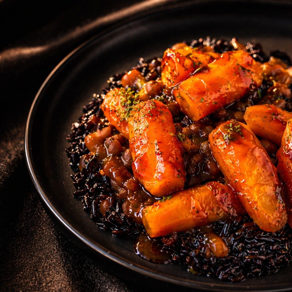 Tamarind Glazed Carrots (Vegan, GF).