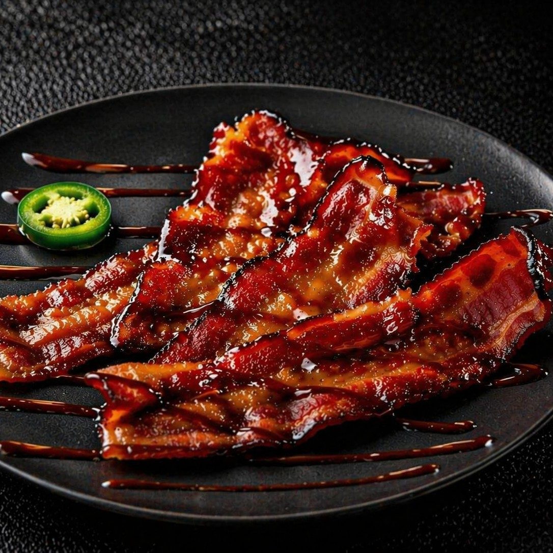 Candied Beef Bacon.