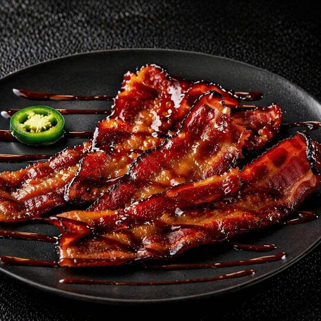 Candied Beef Bacon.