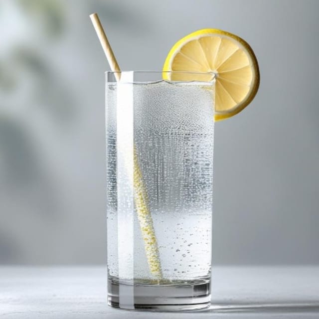 Sparkling Water with Lime.