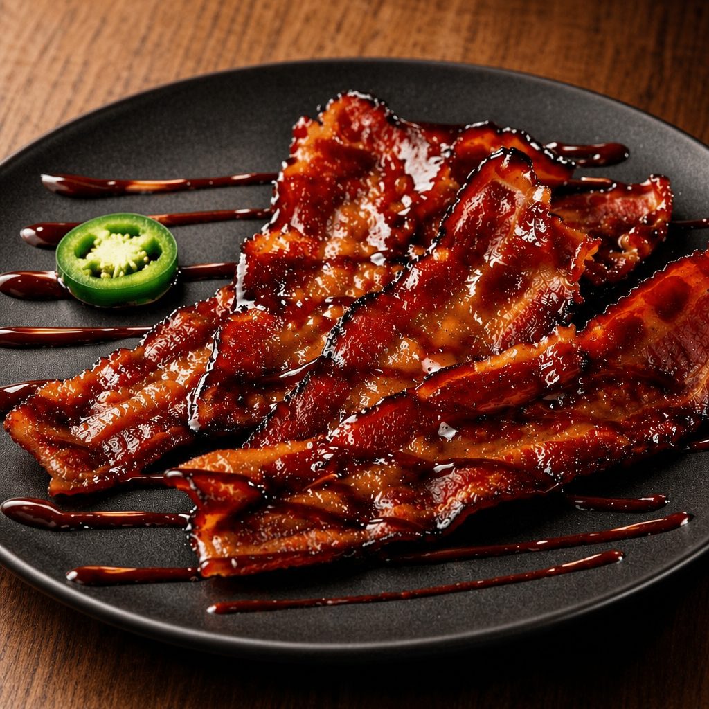 Candied Beef Bacon.