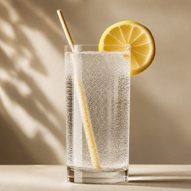 Sparkling Water with Lime.