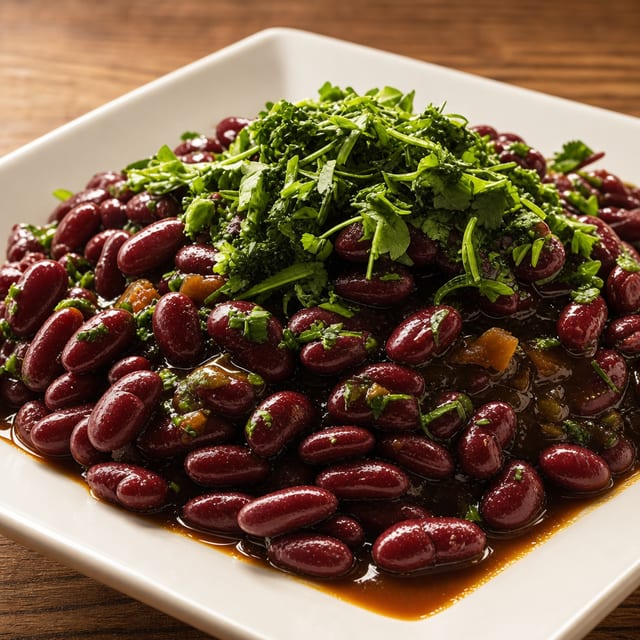 Stewed Red Beans (Vegan).