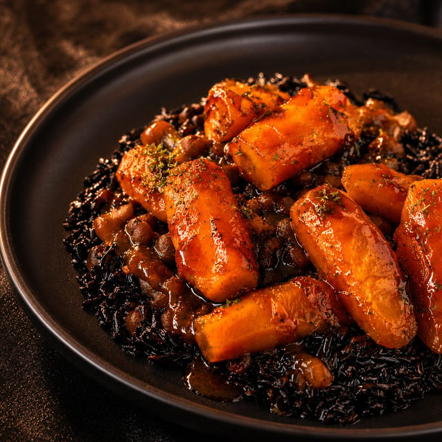 Tamarind Glazed Carrots (Vegan, GF).